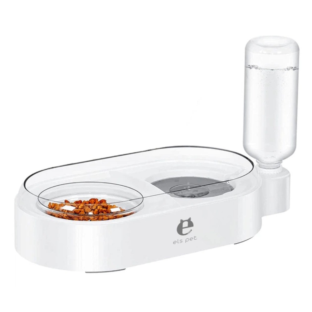 Кормушка для кошек и собак Els Pet 1x500 мл 2x250 мл - белый Кормушка для кошек и собак Els Pet 1x500 мл 2x250 мл - белый