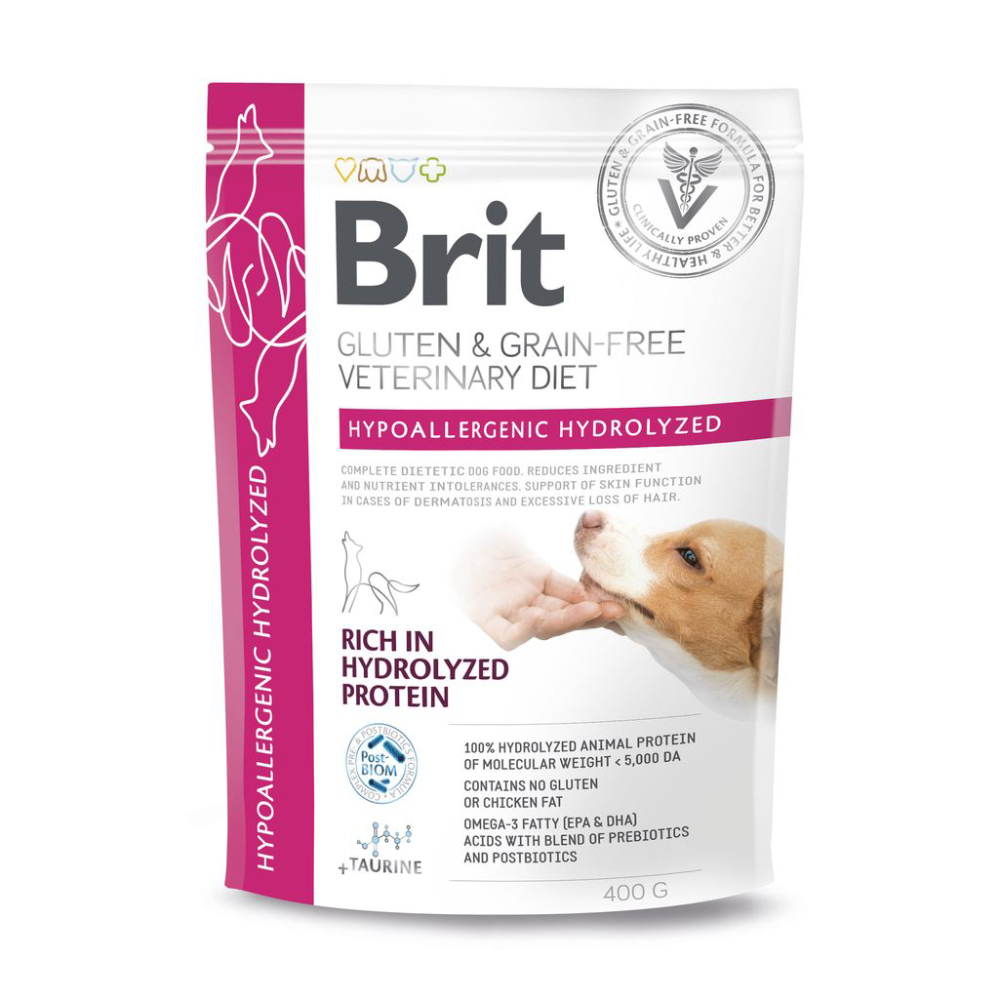 Сухий корм для собак Brit Veterinary Diet Hypoallergenic Hydrolyzed 400 г
