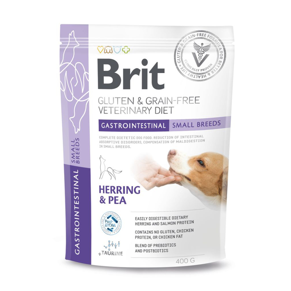 Сухий корм для собак Brit Veterinary Diet Gastrointestinal Small Breeds 400 г - оселедець