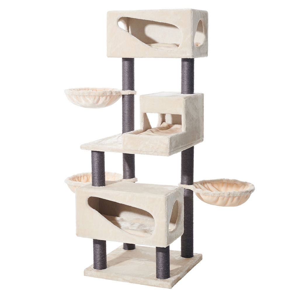 Когтеточка-комплекс для кошек Nobby Corlu 60x60x171 см - кремовый