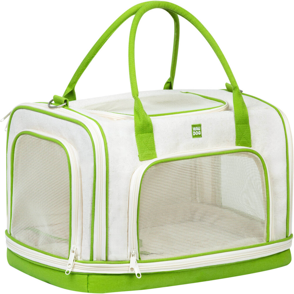 Сумка-переноска для котів та собак Waudog Relax Eco 47x30x28 см - білий Сумка-переноска для котів та собак Waudog Relax Eco 47x30x28 см - білий
