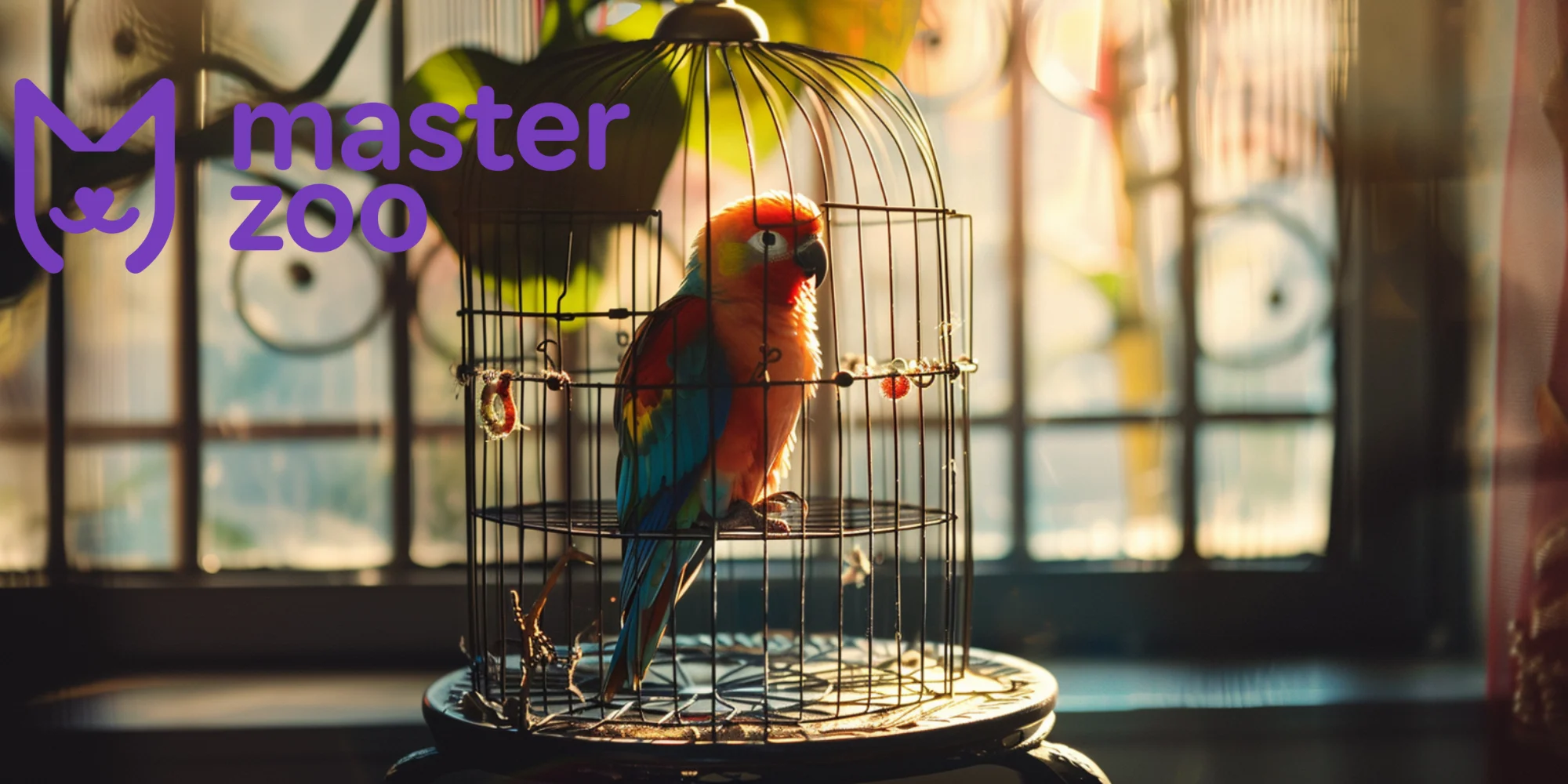 Папуга в клітці | Зоомагазин MasterZoo