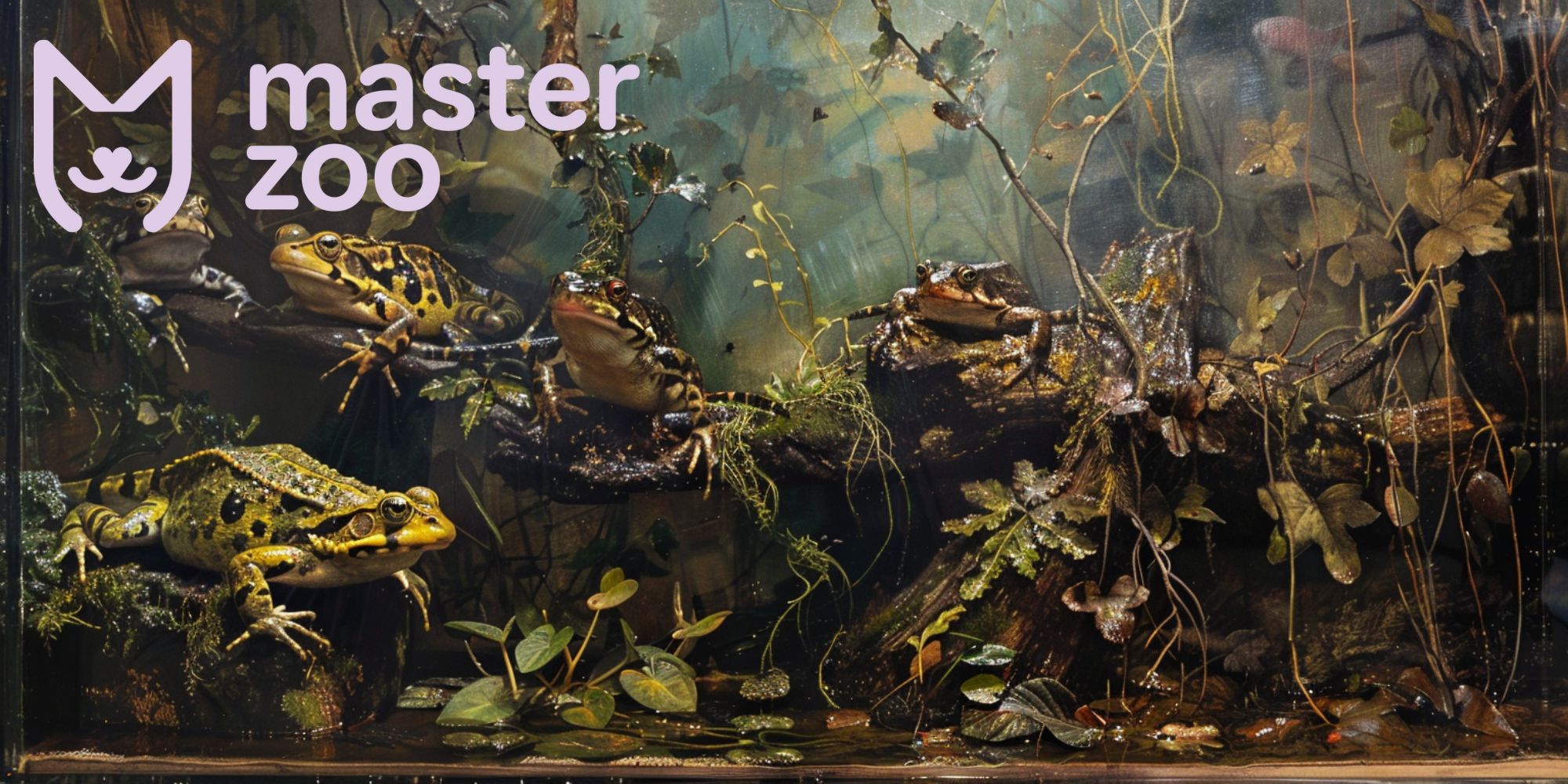 Жаби в тераріумі| Зоомагазин MasterZoo