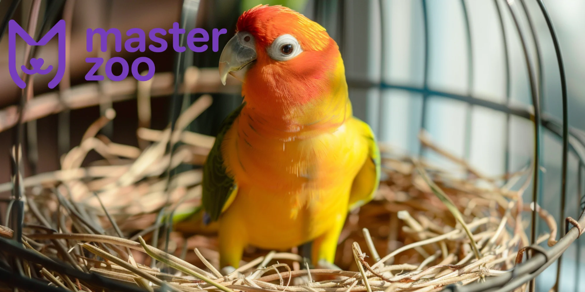 папуга в гнізді | Зоомагазин MasterZoo