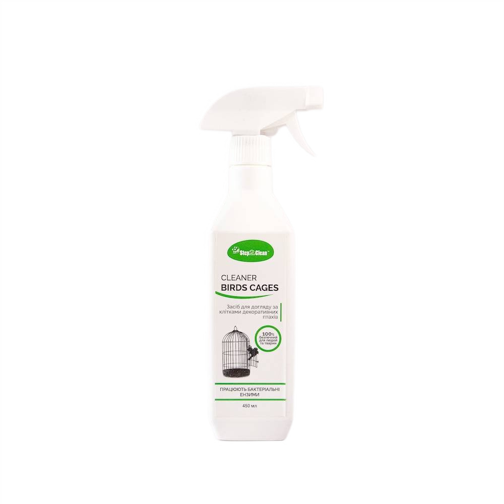 Засіб для догляду за клітками птахів Step2Clean Birds Cages Cleaner 450 мл Засіб для догляду за клітками птахів Step2Clean Birds Cages Cleaner 450 мл