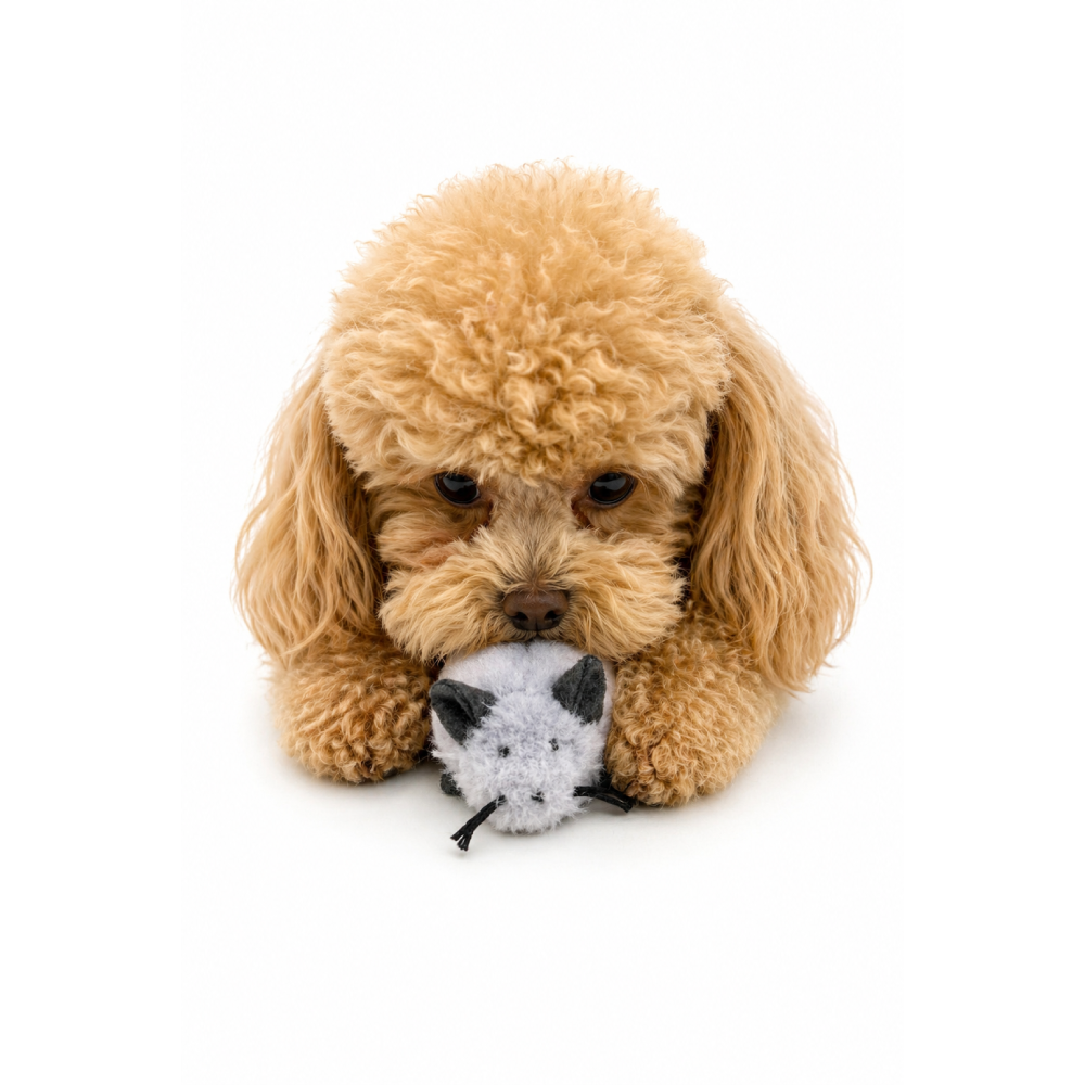 Іграшка для собак Pet Fun Мишеня з котячою м'ятою 7 см - сірий