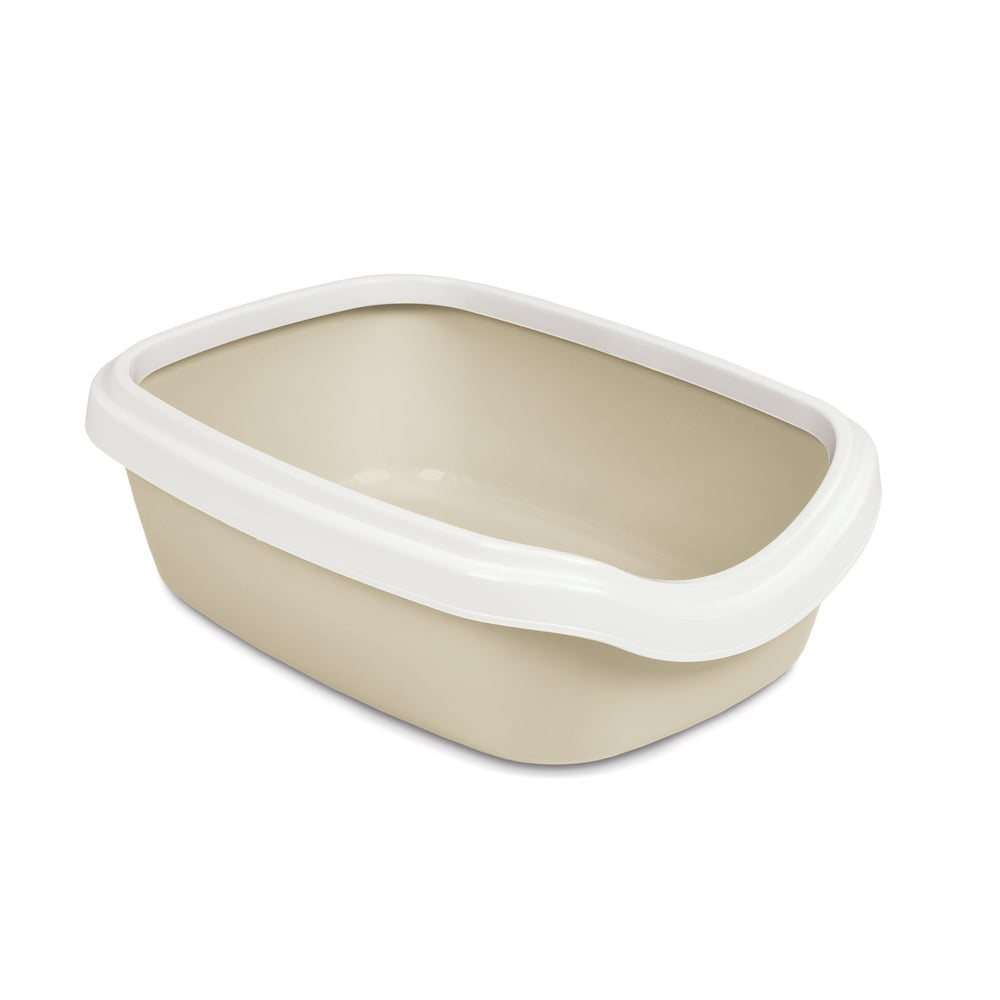 Туалет для котів Priroda Comfort M 41х30х13,5 см - бежевий