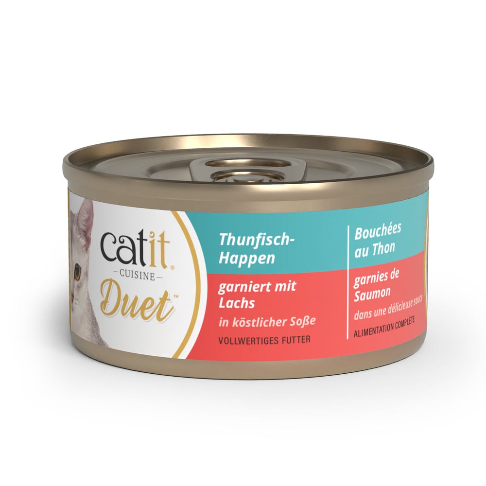 Упаковка вологого корму для котів Catit Cuisine Duet 12 шт х 75 г - асорті Упаковка вологого корму для котів Catit Cuisine Duet 12 шт х 75 г - асорті