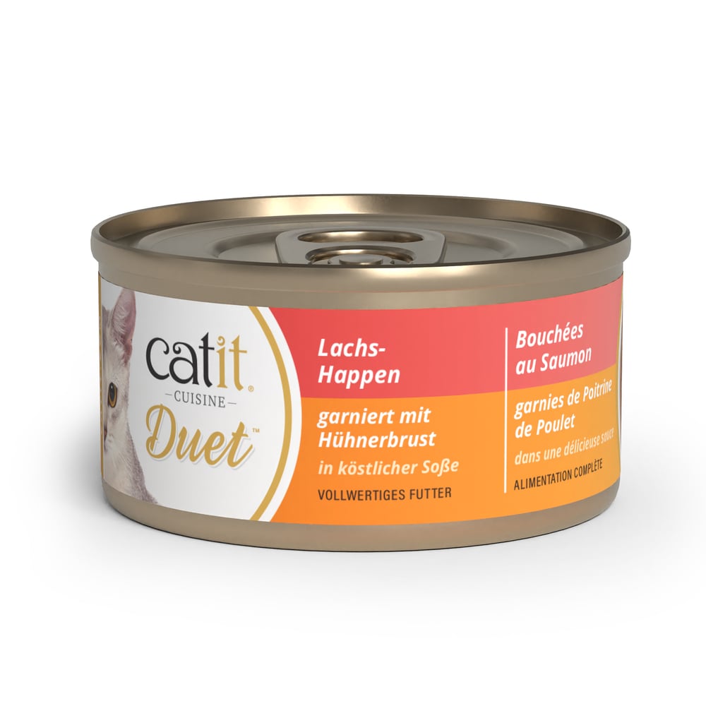 Вологий корм для котів Catit Cuisine Duet 75 г - лосось та курка Вологий корм для котів Catit Cuisine Duet 75 г - лосось та курка