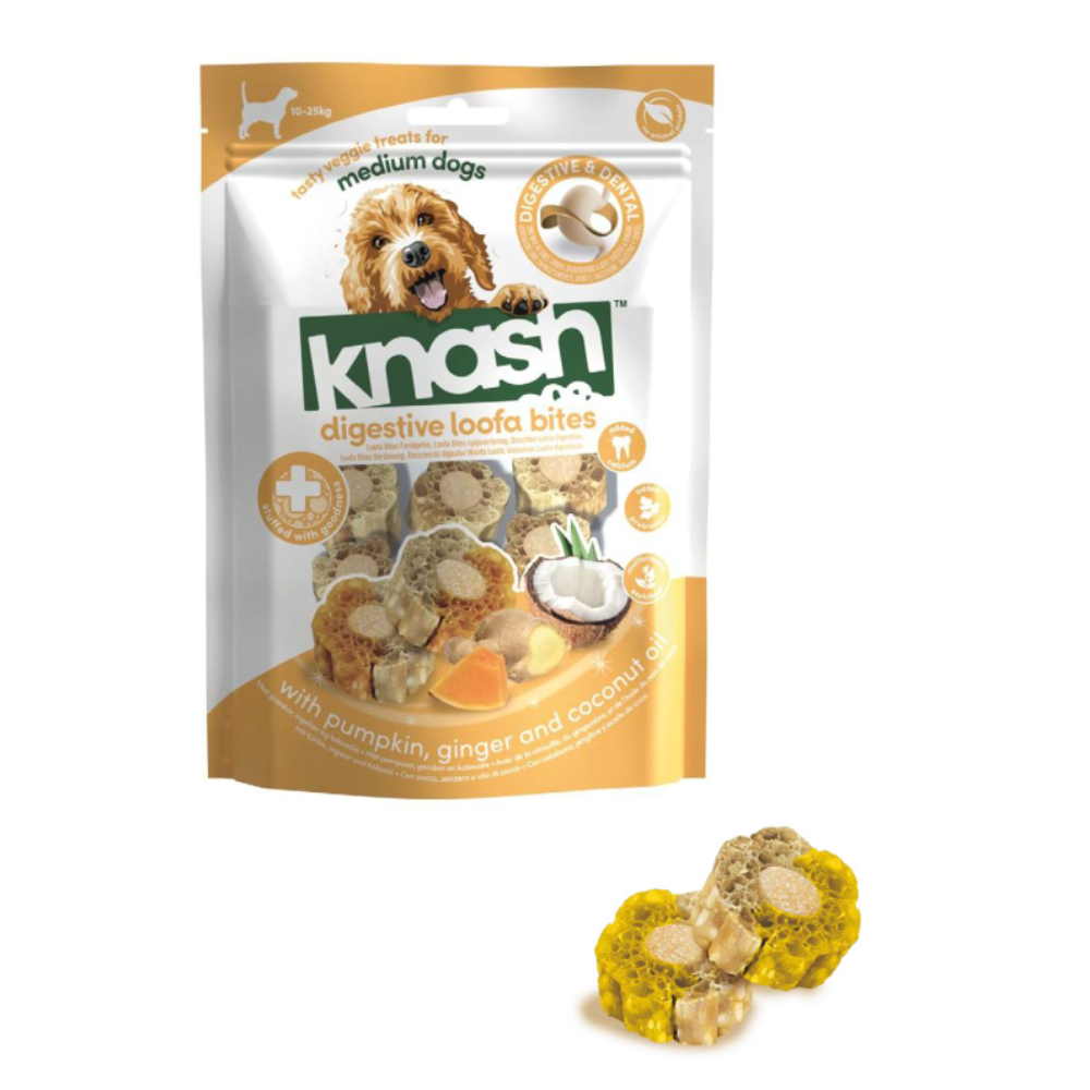 Ласощі для собак Knash Digestive Woofa Bites 100 г - гарбуз та імбир