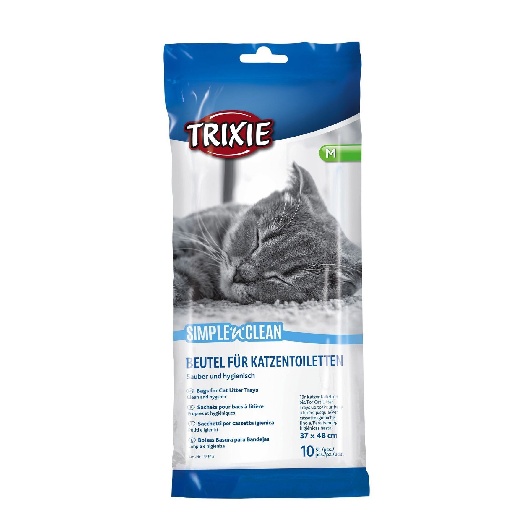 Пакеты уборочные Trixie для кошачьих туалетов «Simple‘n‘Clean» 37 x 48 см, 10 шт.