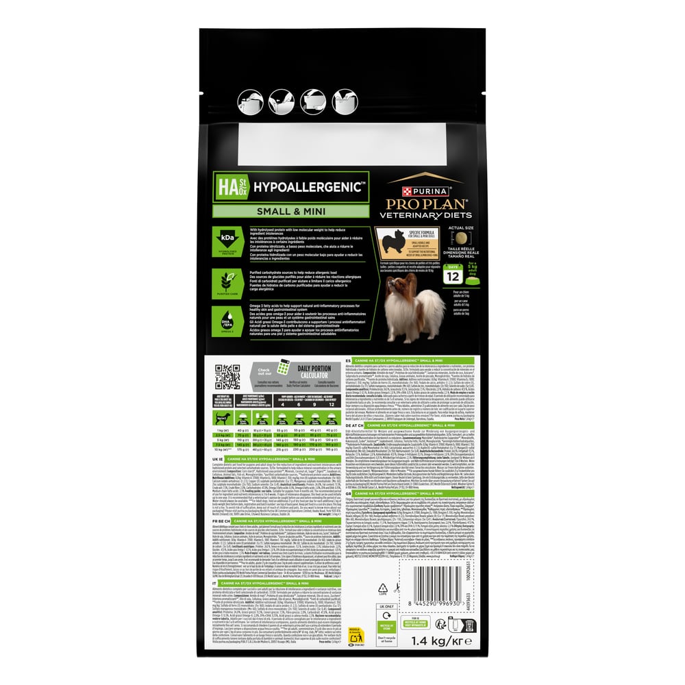 Сухой корм для собак Pro Plan Veterinary Diets Hypoallergenic Small & Mini 1,4 кг Сухой корм для собак Pro Plan Veterinary Diets Hypoallergenic Small & Mini 1,4 кг