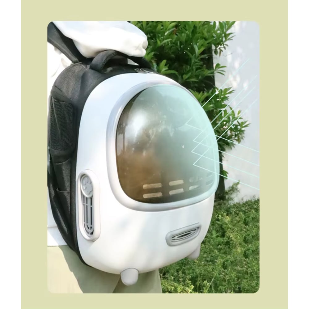 Рюкзак-переноска для кошек Me&Pet 33,5х28х43 см - белый Рюкзак-переноска для кошек Me&Pet 33,5х28х43 см - белый