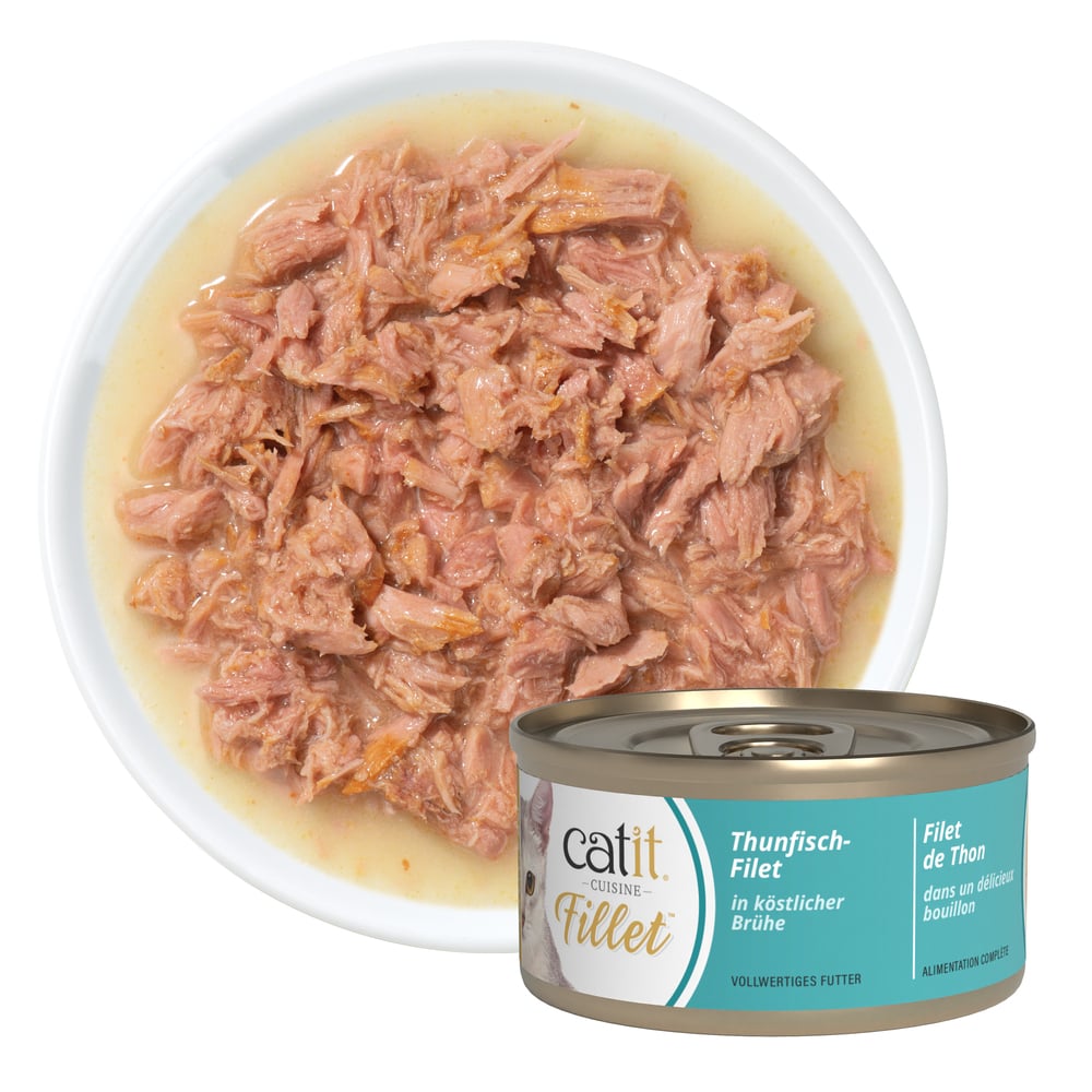 Упаковка вологого корму для котів Catit Cuisine Fillet Tuna 12 шт х 75 г - асорті Упаковка вологого корму для котів Catit Cuisine Fillet Tuna 12 шт х 75 г - асорті