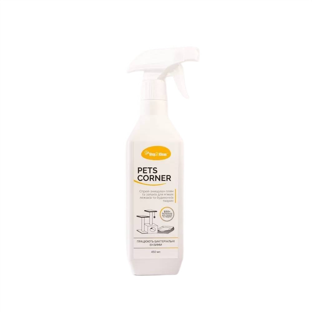 Спрей-знищувач від плям та запахів Step2Clean Pets Corner 450 мл Спрей-знищувач від плям та запахів Step2Clean Pets Corner 450 мл
