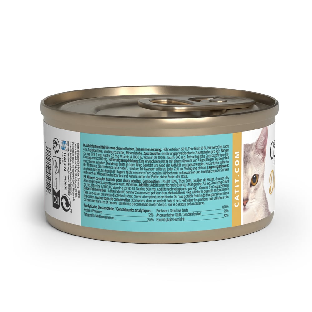Вологий корм для котів Catit Cuisine Duet 75 г - тунець та лосось Вологий корм для котів Catit Cuisine Duet 75 г - тунець та лосось