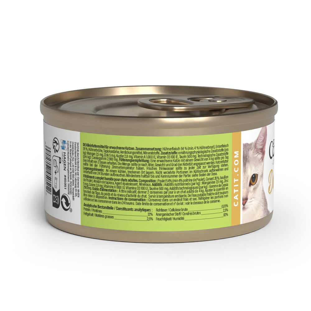 Упаковка вологого корму для котів Catit Cuisine Duet 12 шт х 75 г - асорті Упаковка вологого корму для котів Catit Cuisine Duet 12 шт х 75 г - асорті