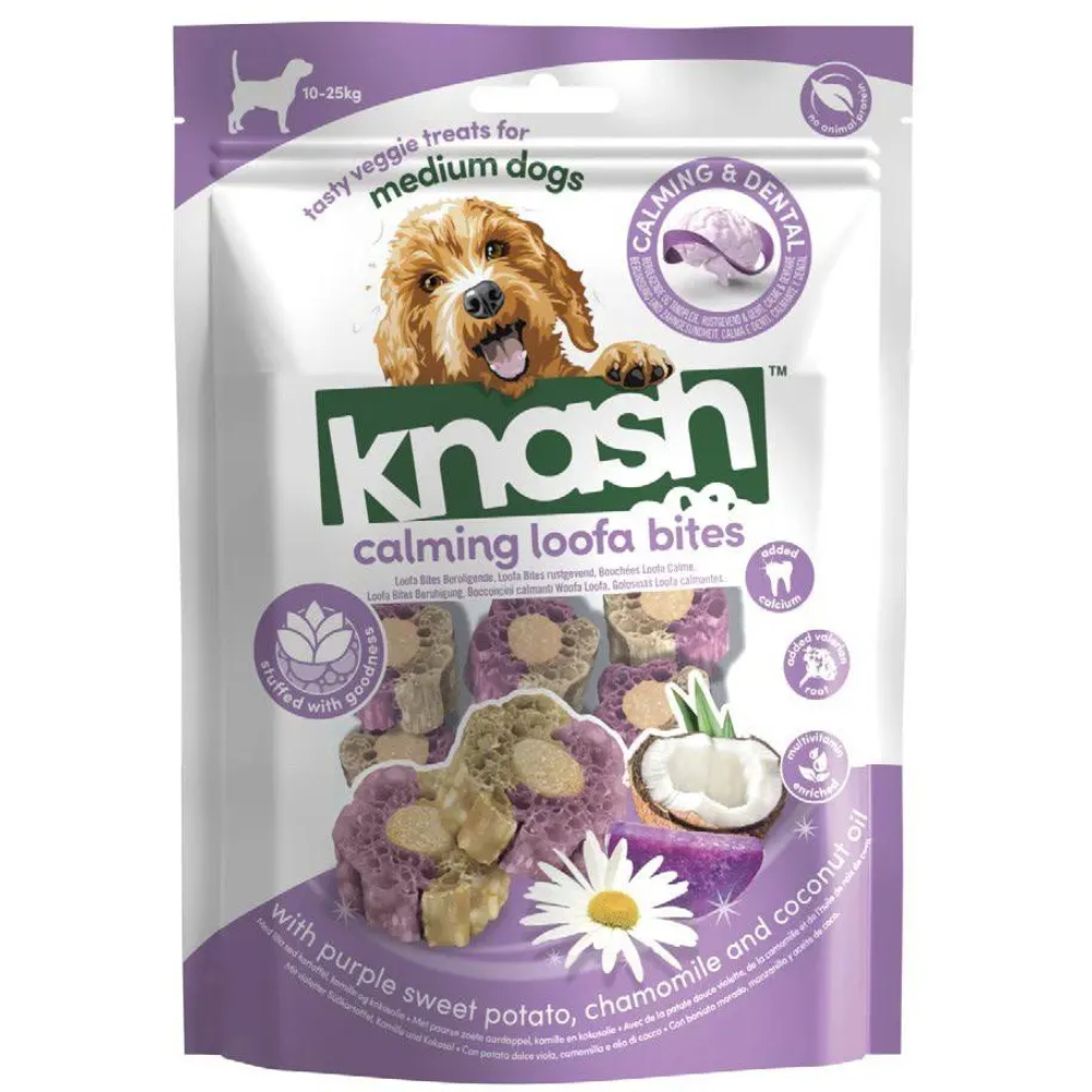 Ласощі для собак Knash Calming Woofa Bites 100 г - фіолетовий батат та ромашка Ласощі для собак Knash Calming Woofa Bites 100 г - фіолетовий батат та ромашка