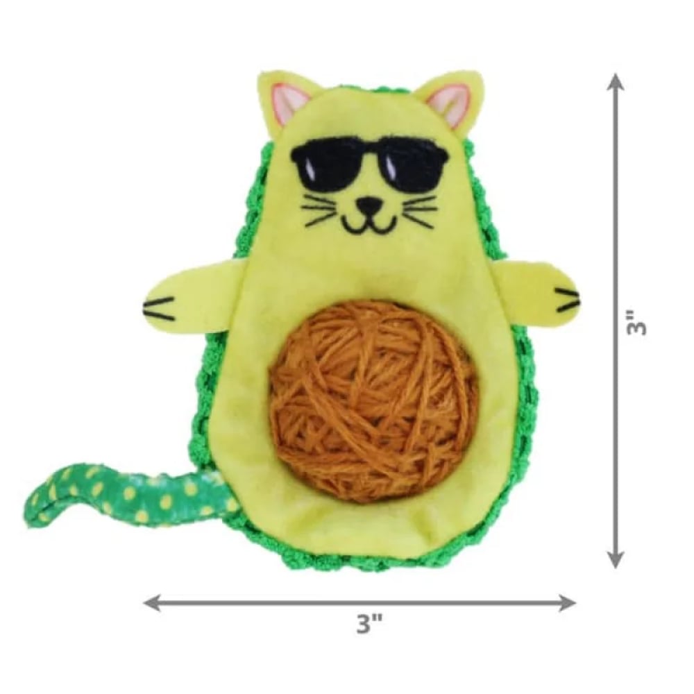 Іграшка для котів Kong Wrangler AvoCATo 7,6 см - різнокольоровий Іграшка для котів Kong Wrangler AvoCATo 7,6 см - різнокольоровий