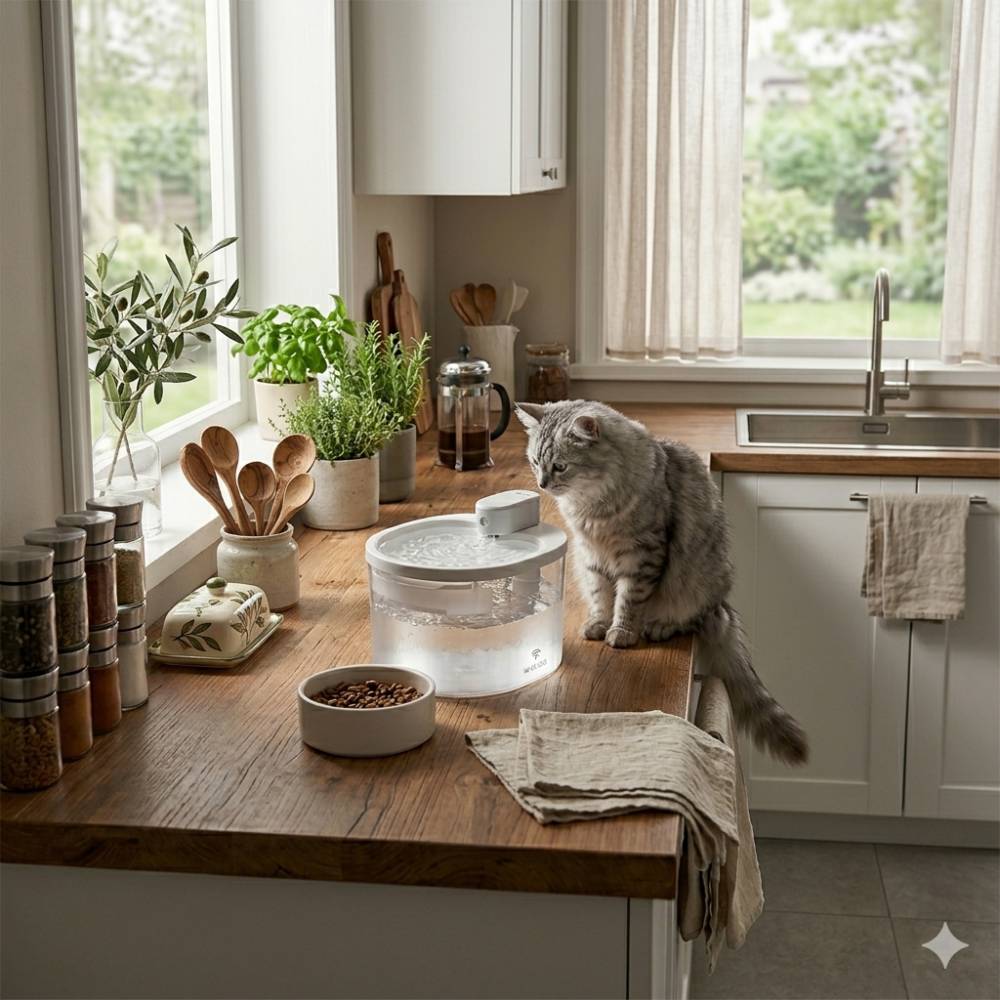 Поилка-фонтан для кошек Me&Pet WXC-01 2,5 л Поилка-фонтан для кошек Me&Pet WXC-01 2,5 л
