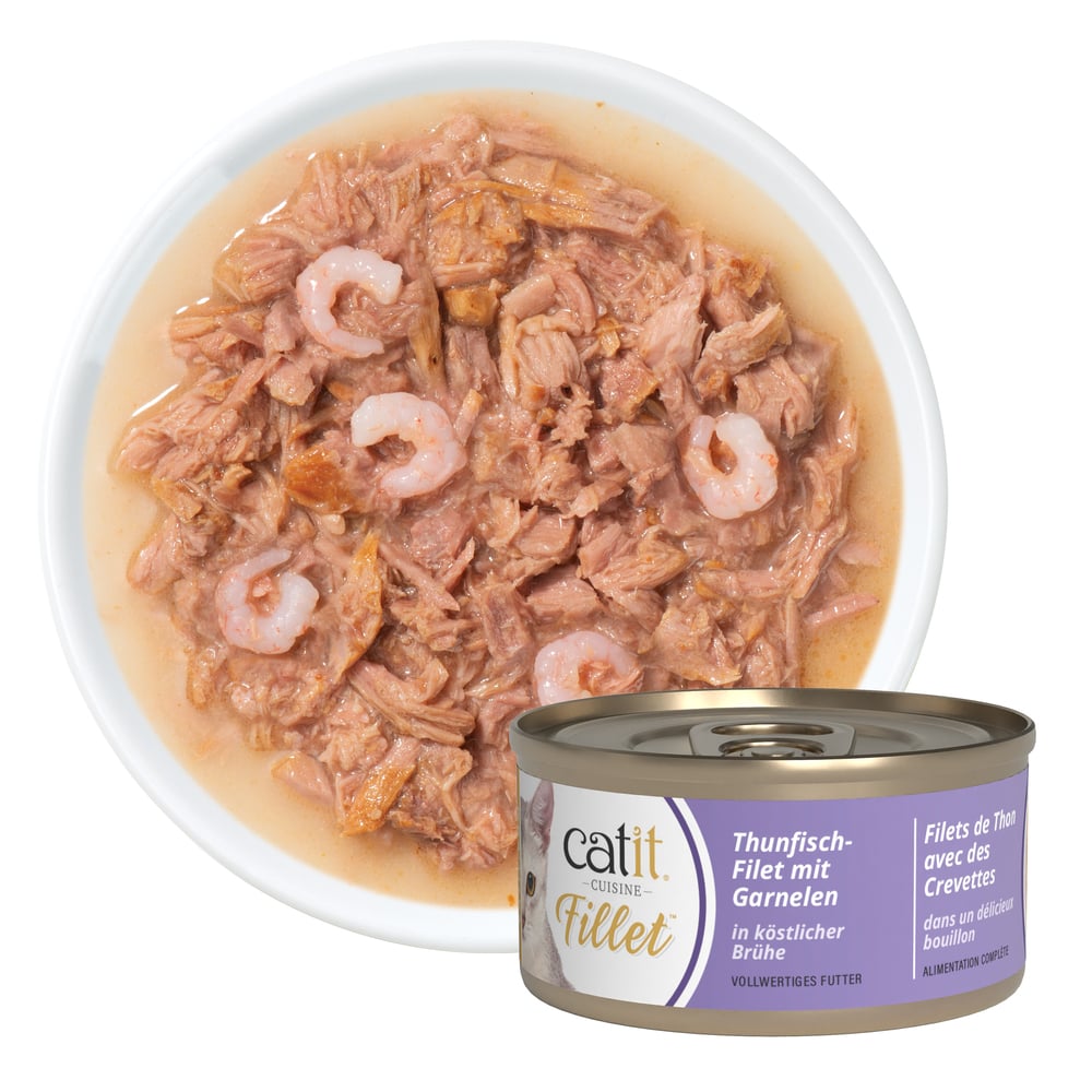 Упаковка вологого корму для котів Catit Cuisine Fillet Tuna 12 шт х 75 г - асорті Упаковка вологого корму для котів Catit Cuisine Fillet Tuna 12 шт х 75 г - асорті