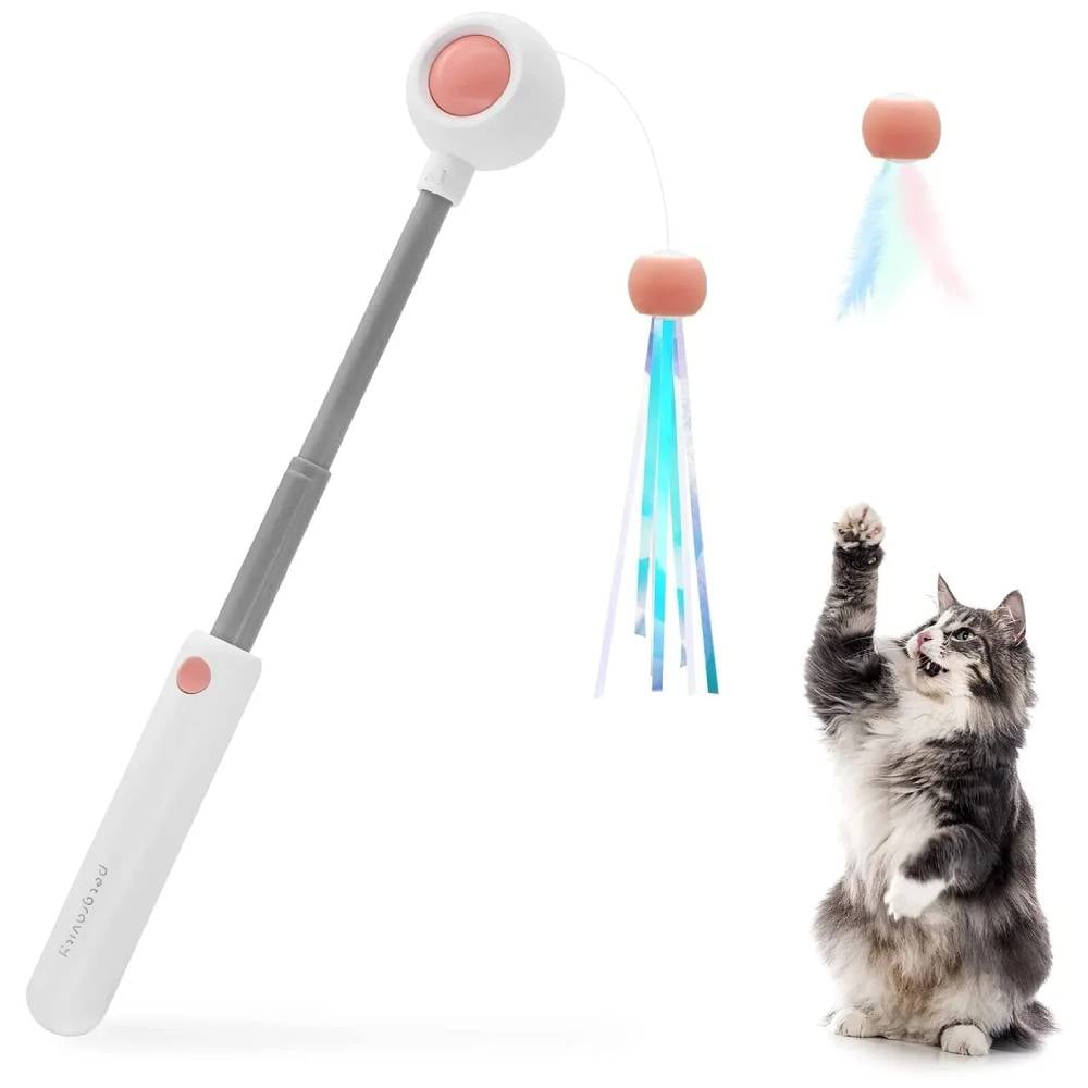 Игрушка для кошек Me&Pet Удочка с лазером 19,6 см - розовый Игрушка для кошек Me&Pet Удочка с лазером 19,6 см - розовый