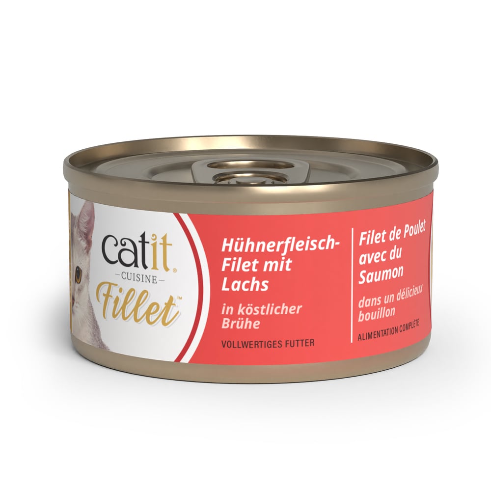 Вологий корм для котів Catit Cuisine Fillet 75 г - курка та лосось Вологий корм для котів Catit Cuisine Fillet 75 г - курка та лосось