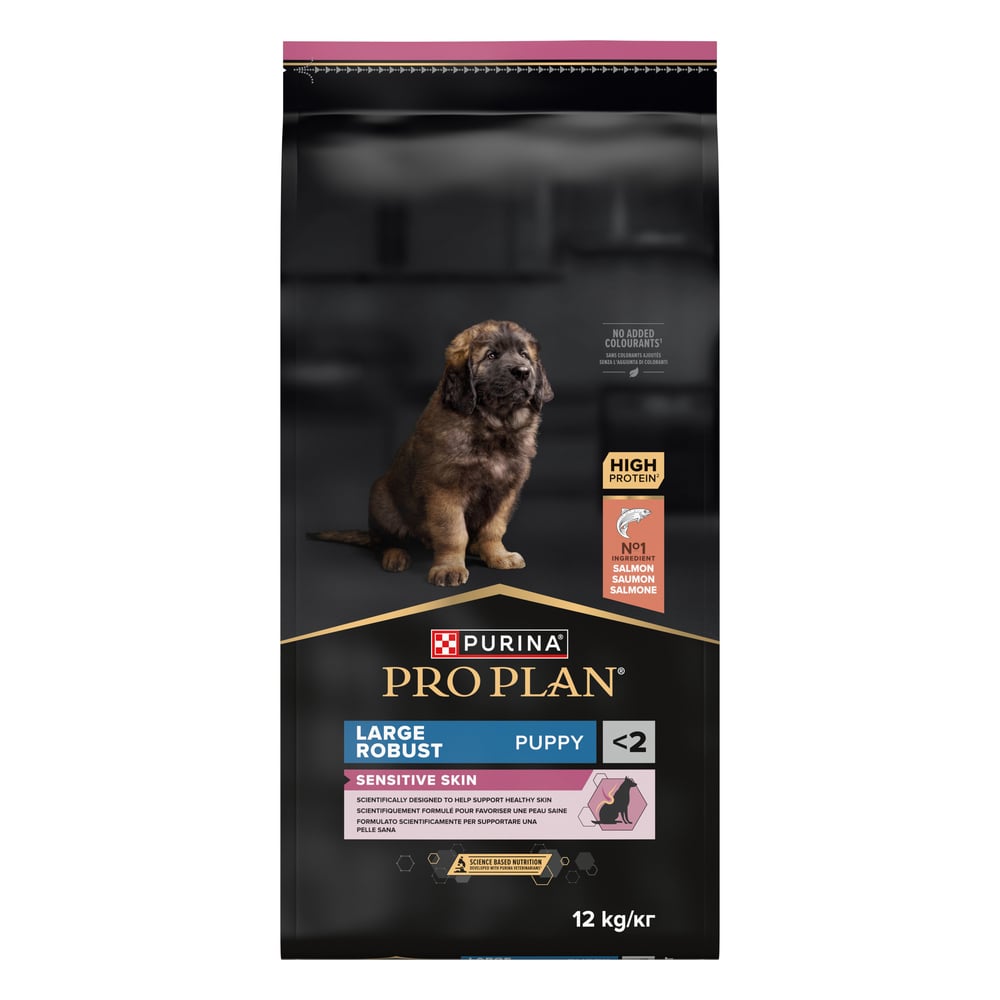 Сухой корм для щенков Pro Plan Puppy Large Robust Sensitive Skin 12 кг - лосось Сухой корм для щенков Pro Plan Puppy Large Robust Sensitive Skin 12 кг - лосось