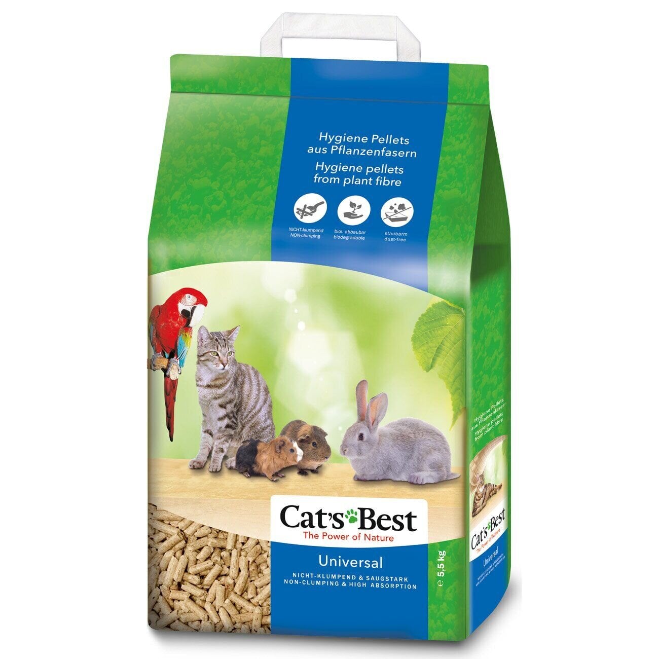 Cat's Best Universal древесный наполнитель 5,5 кг