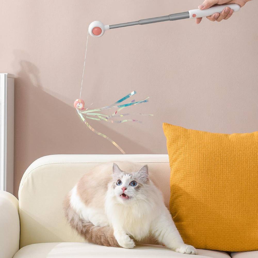 Игрушка для кошек Me&Pet Удочка с лазером 19,6 см - розовый Игрушка для кошек Me&Pet Удочка с лазером 19,6 см - розовый