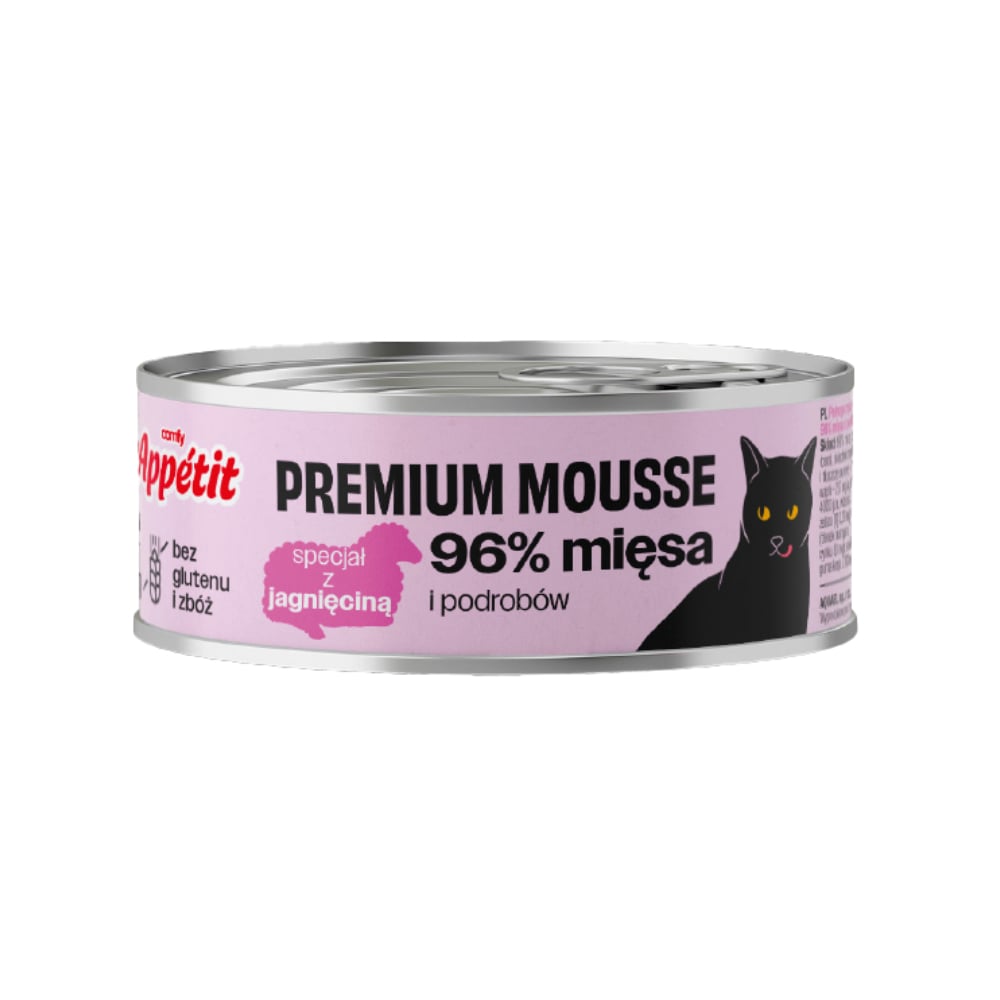 Вологий корм для котів Comfy Appetit Premium Mousse 85 г - ягня Вологий корм для котів Comfy Appetit Premium Mousse 85 г - ягня