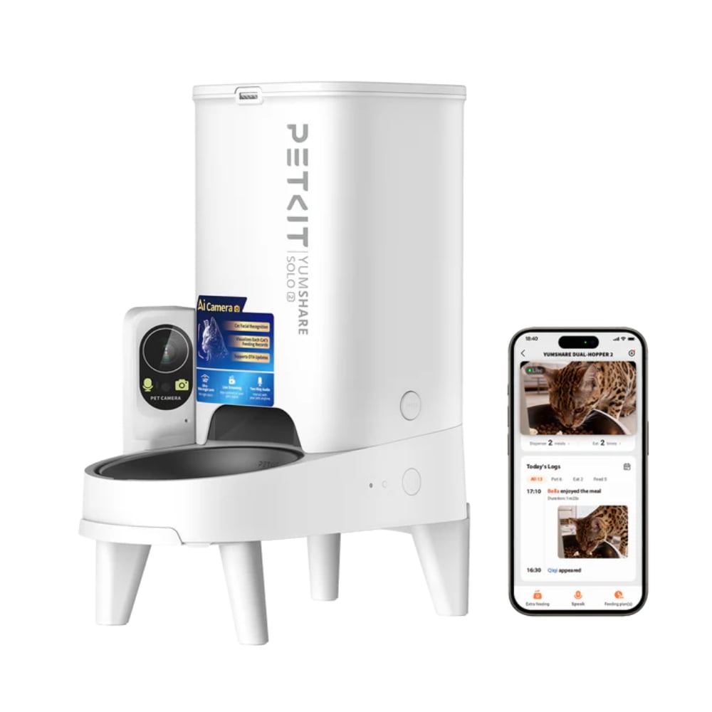 Смарт-годівниця для котів Petkit YumShare Solo 2 P572 3 л - білий Смарт-годівниця для котів Petkit YumShare Solo 2 P572 3 л - білий