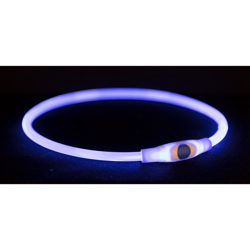 Ошейник для собак Trixie Flash Light Ring USB S-M - синий