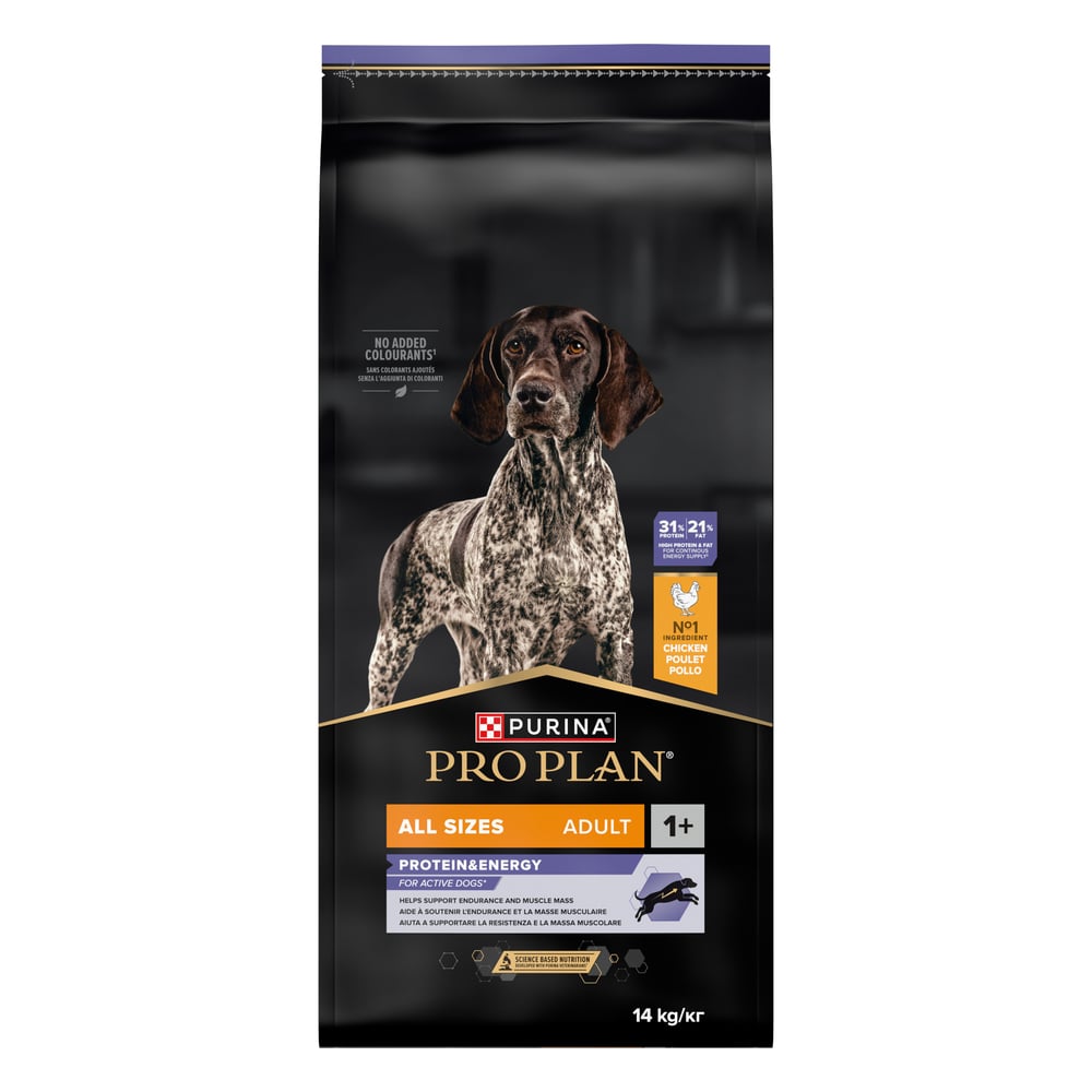 Сухий корм для собак Pro Plan Adult All Sizes Protein & Energy 14 кг - курка