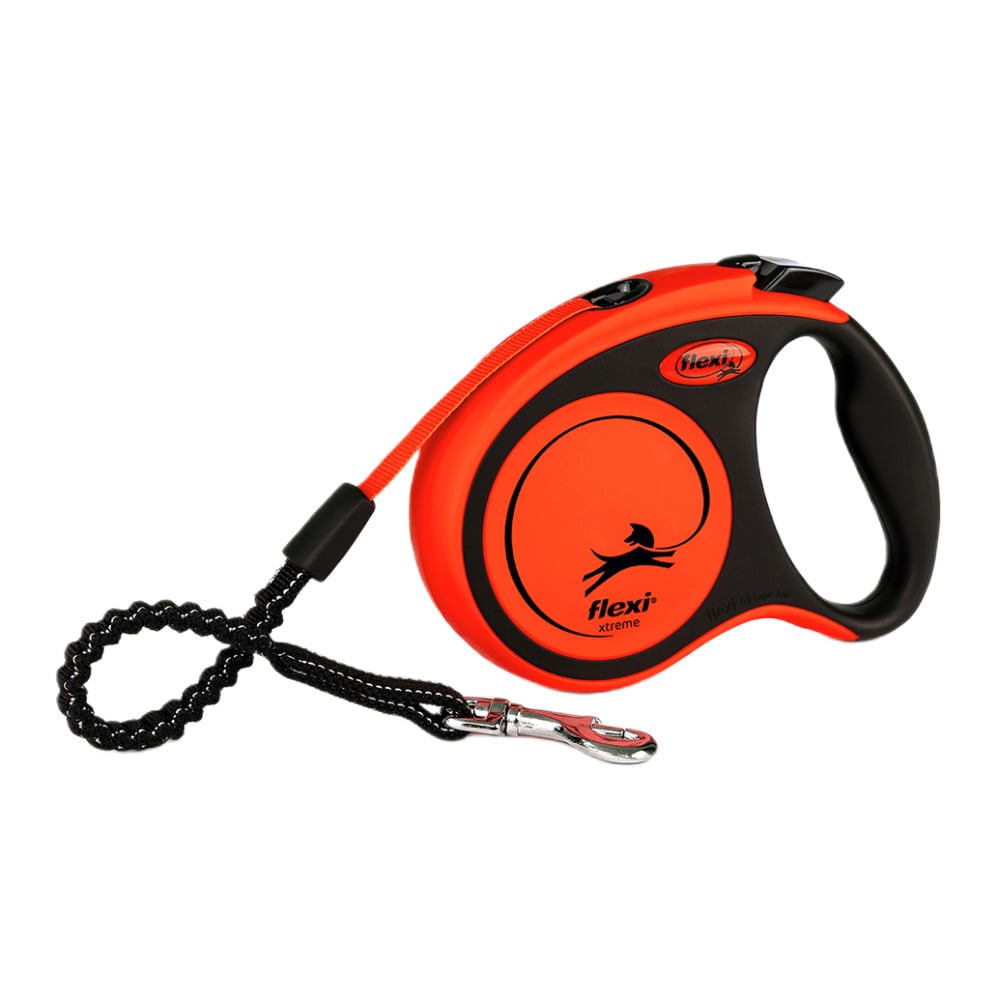 Повідець-рулетка для собак Flexi Xtreme S стрічка 5 м - помаранчевий Повідець-рулетка для собак Flexi Xtreme S стрічка 5 м - помаранчевий