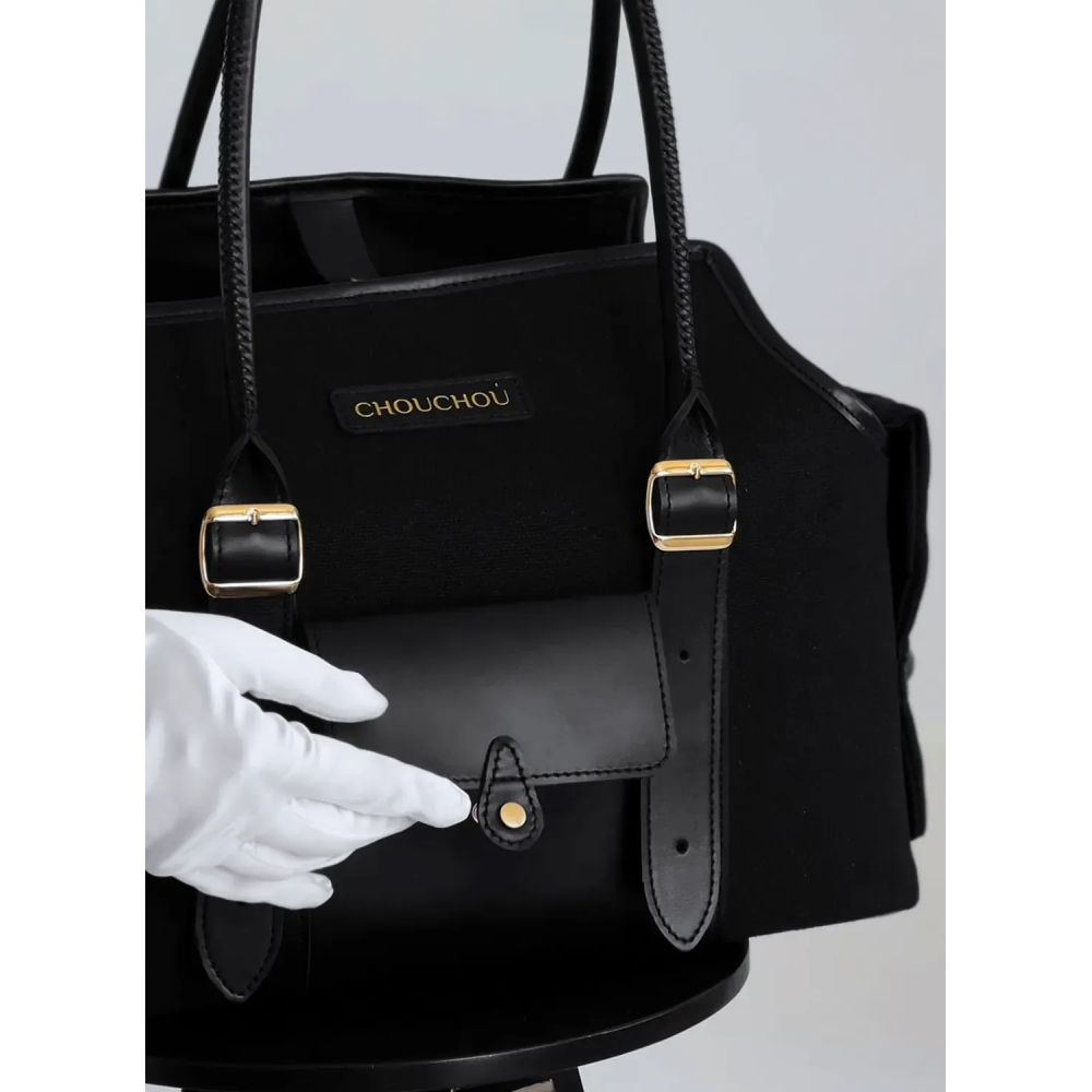 Сумка-переноска для собак CHOUCHOU Classy S - чорний Сумка-переноска для собак CHOUCHOU Classy S - чорний