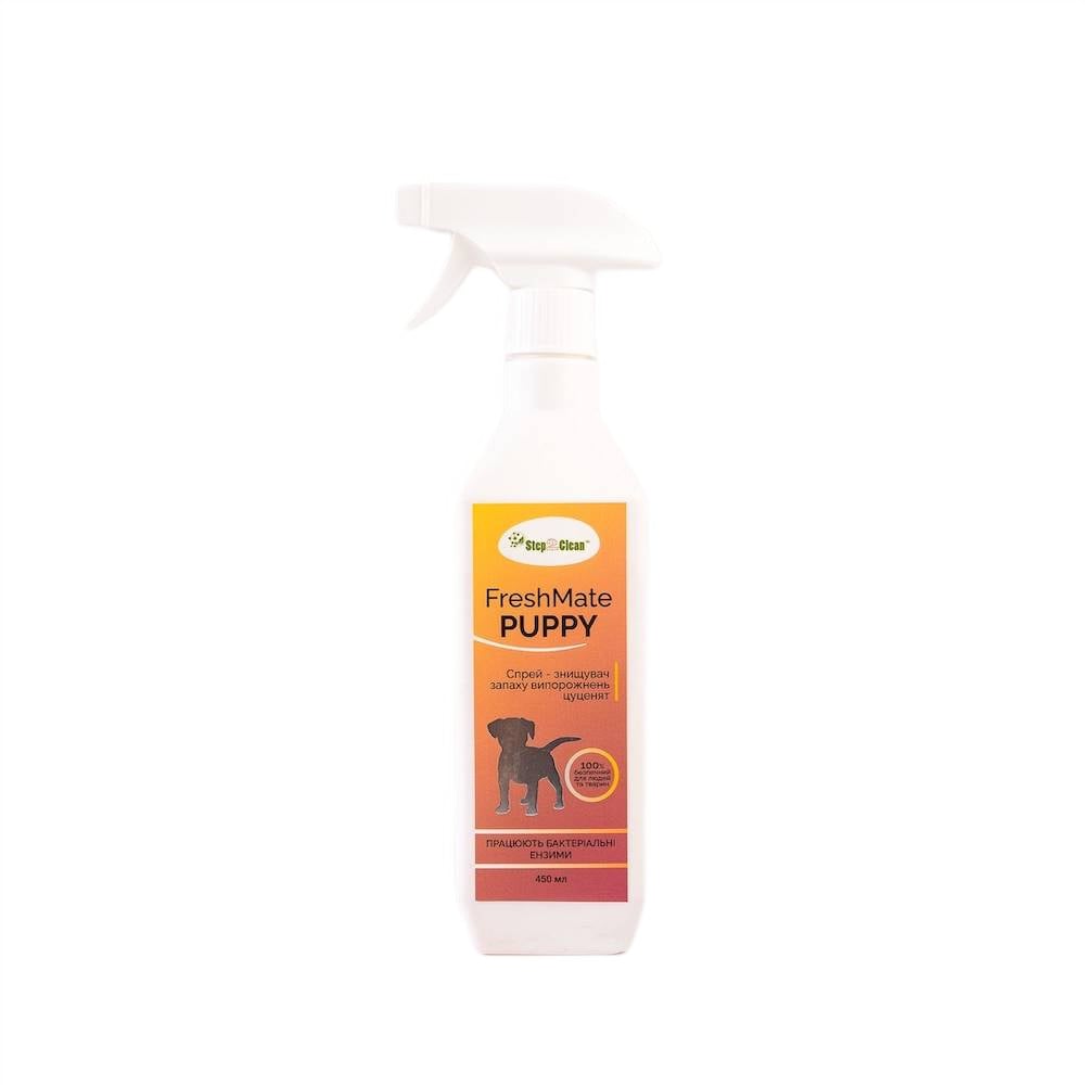 Спрей-знищувач від запаху сечі цуценят Step2Clean FreshMate Puppy 450 мл Спрей-знищувач від запаху сечі цуценят Step2Clean FreshMate Puppy 450 мл