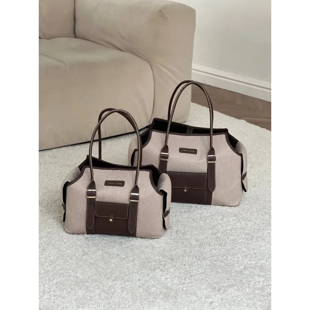 Сумка-переноска для собак CHOUCHOU Classy S - бежевий Сумка-переноска для собак CHOUCHOU Classy S - бежевий