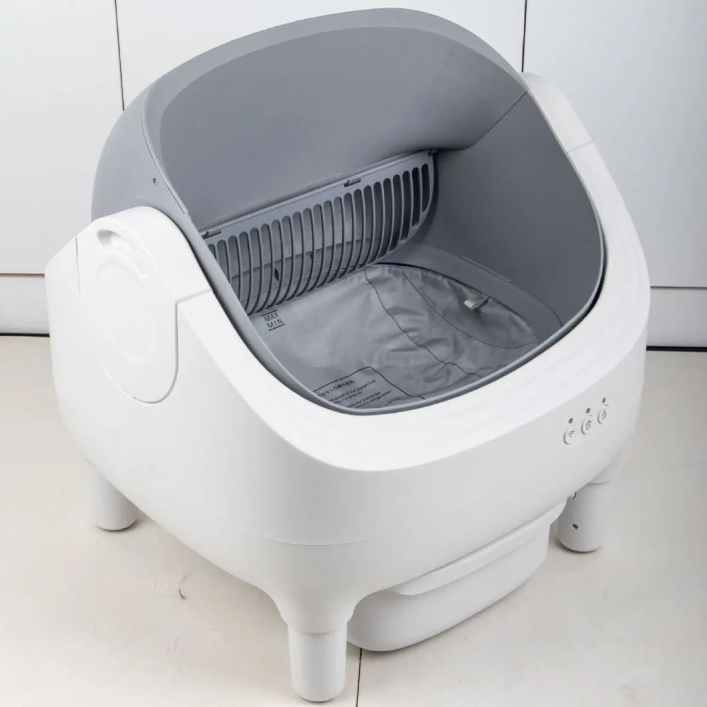 Смарт-лоток для кошек Me&Pet NMP-45 53х45х51 см - бело-серый Смарт-лоток для кошек Me&Pet NMP-45 53х45х51 см - бело-серый