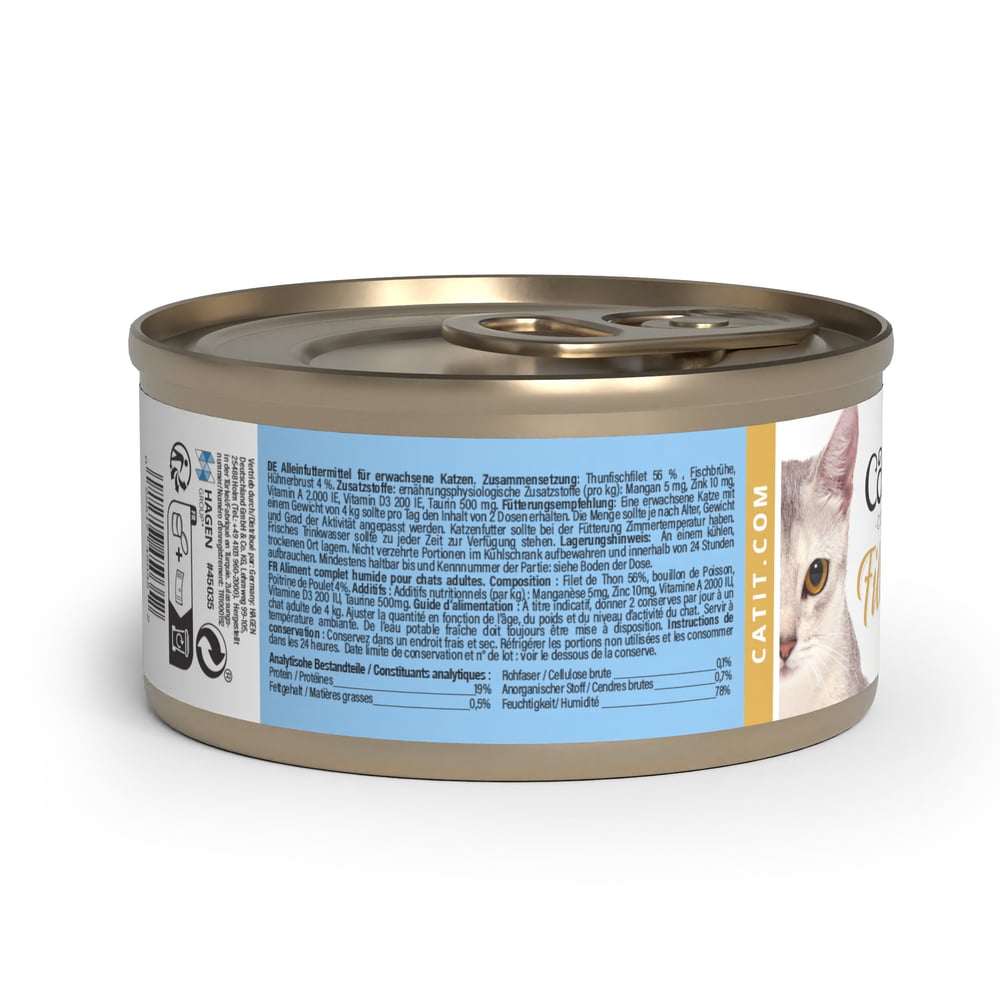 Вологий корм для котів Catit Cuisine Fillet 75 г - тунець та курка Вологий корм для котів Catit Cuisine Fillet 75 г - тунець та курка