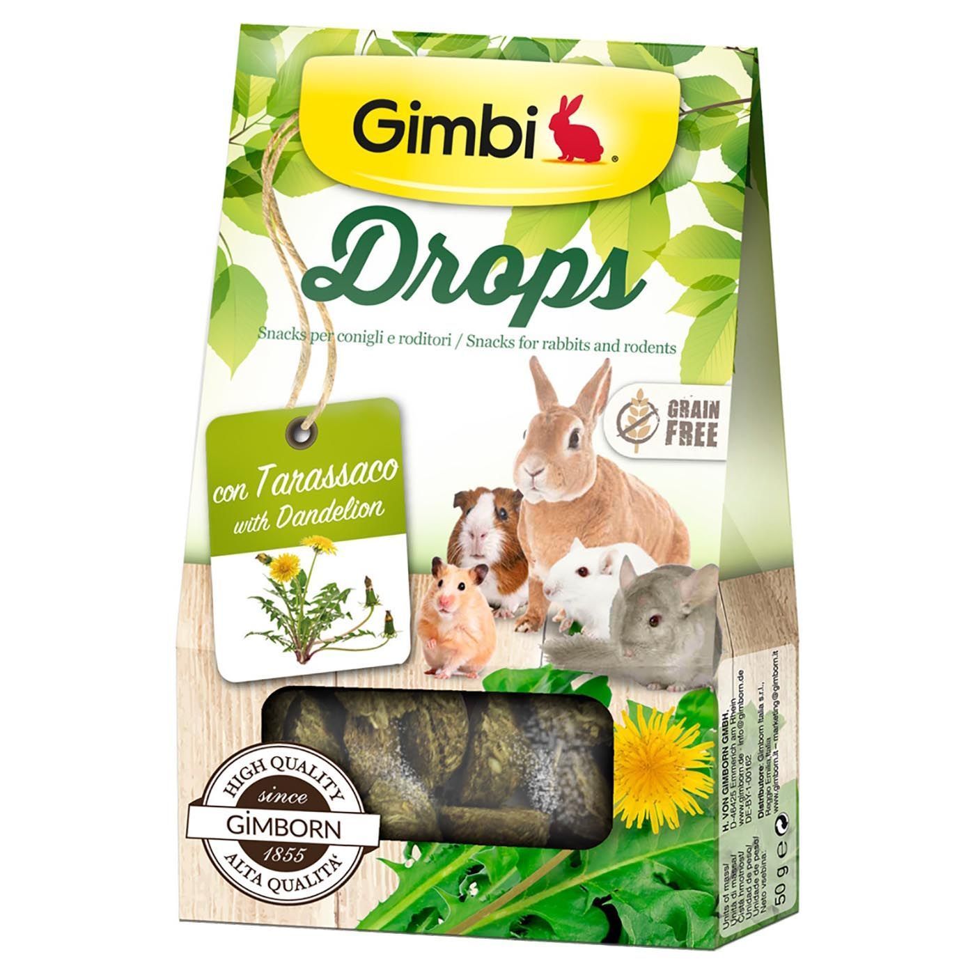 Ласощі для гризунів GimBi Drops 50 г - кульбаба