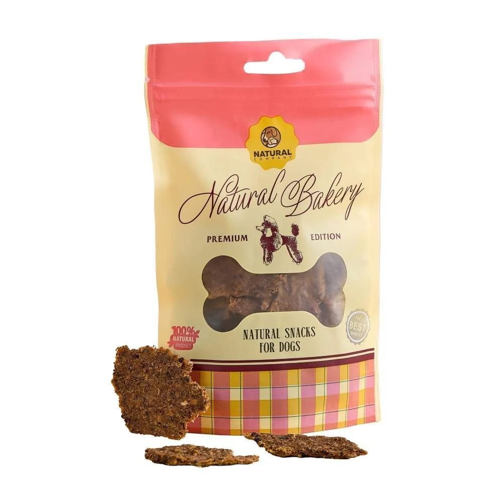 Ласощі для собак Natural Bakery 60 г - лосось, броколі та журавлина