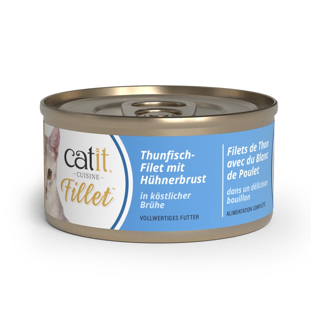 Вологий корм для котів Catit Cuisine Fillet 75 г - тунець та курка Вологий корм для котів Catit Cuisine Fillet 75 г - тунець та курка