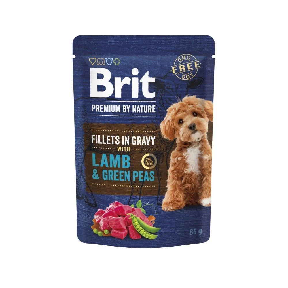 Вологий корм для собак Brit Premium Fillets in Gravy Multipack 85 г х 12 шт - асорті