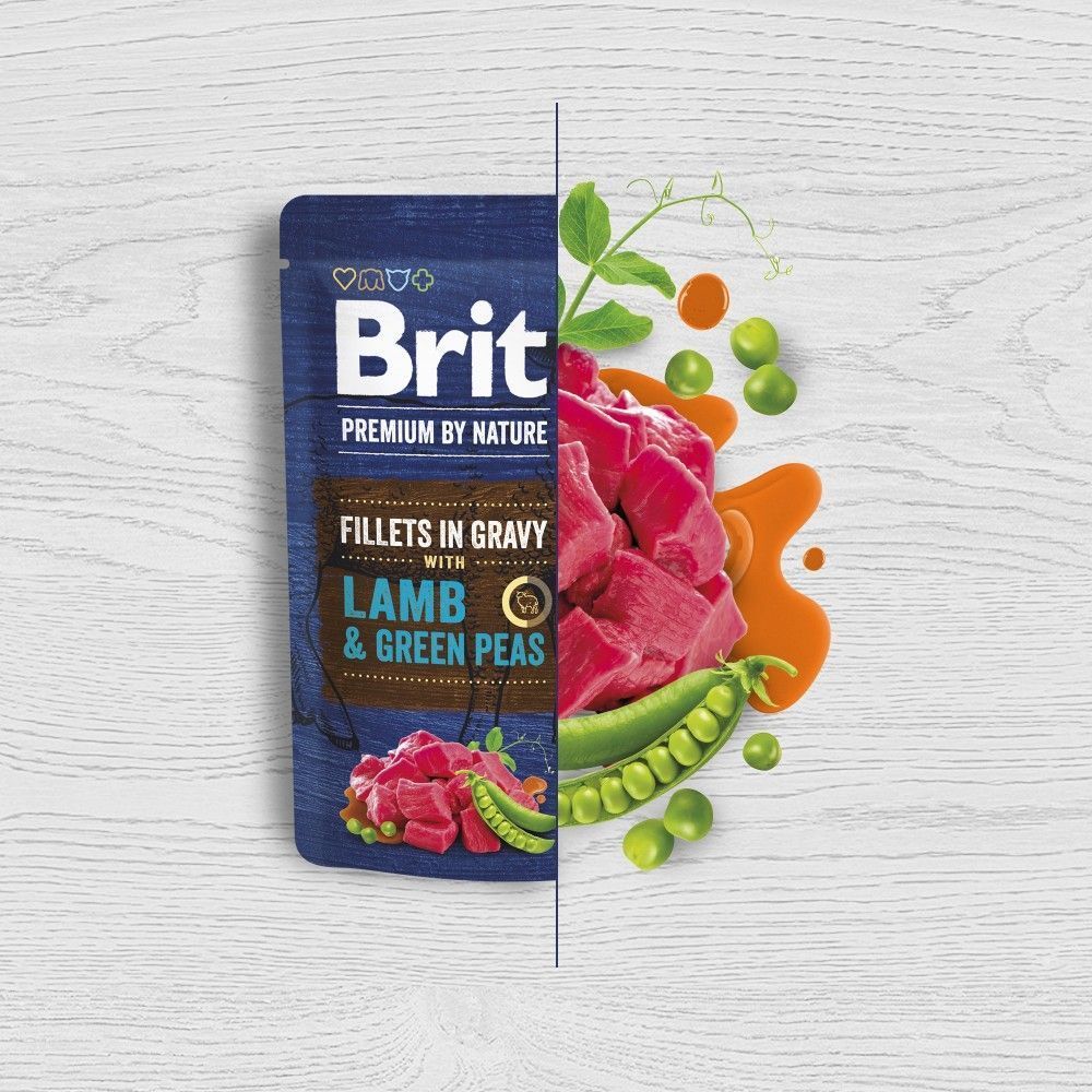 Вологий корм для собак Brit Premium Fillets in Gravy Multipack 85 г х 12 шт - асорті