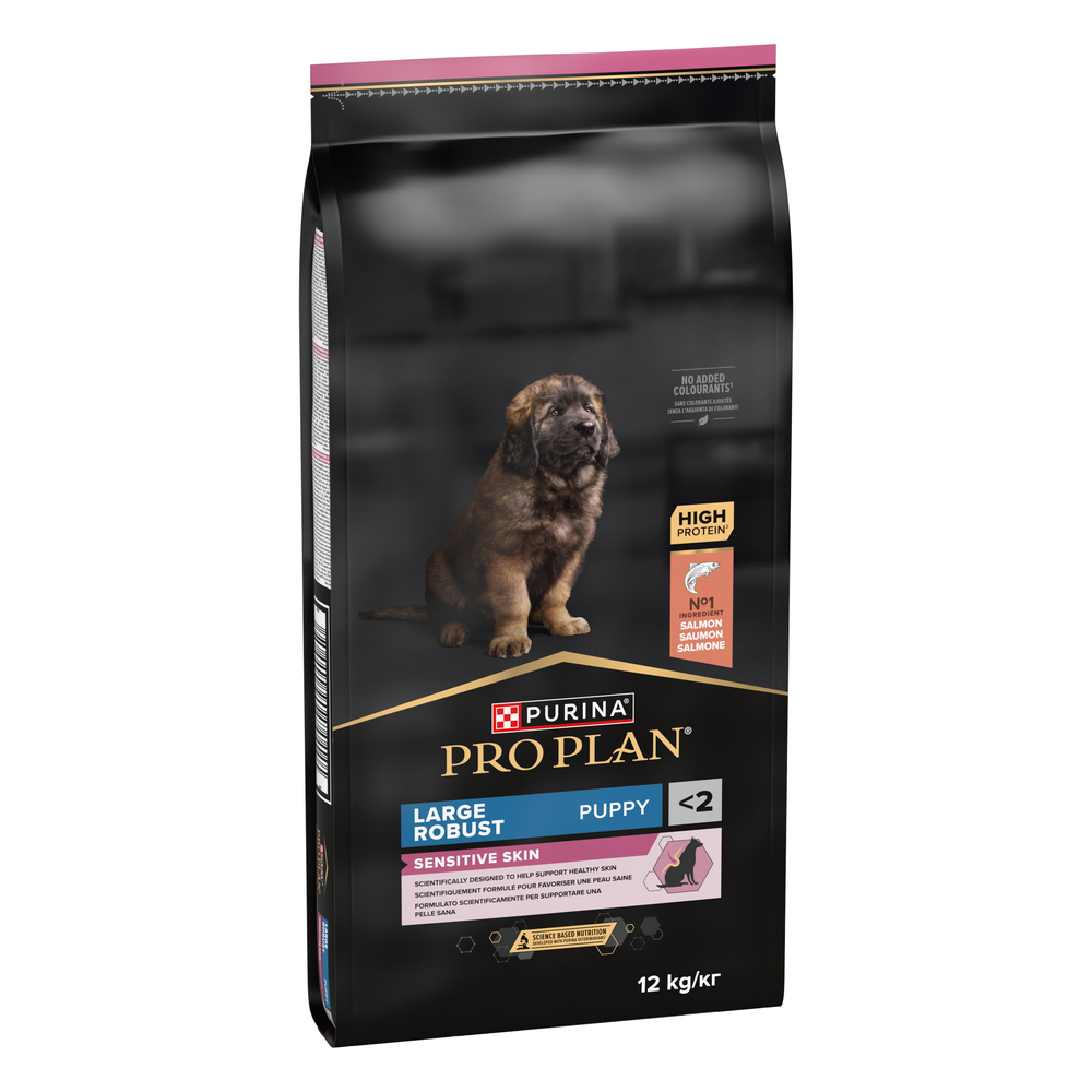 Сухой корм для щенков Pro Plan Puppy Large Robust Sensitive Skin 12 кг - лосось Сухой корм для щенков Pro Plan Puppy Large Robust Sensitive Skin 12 кг - лосось