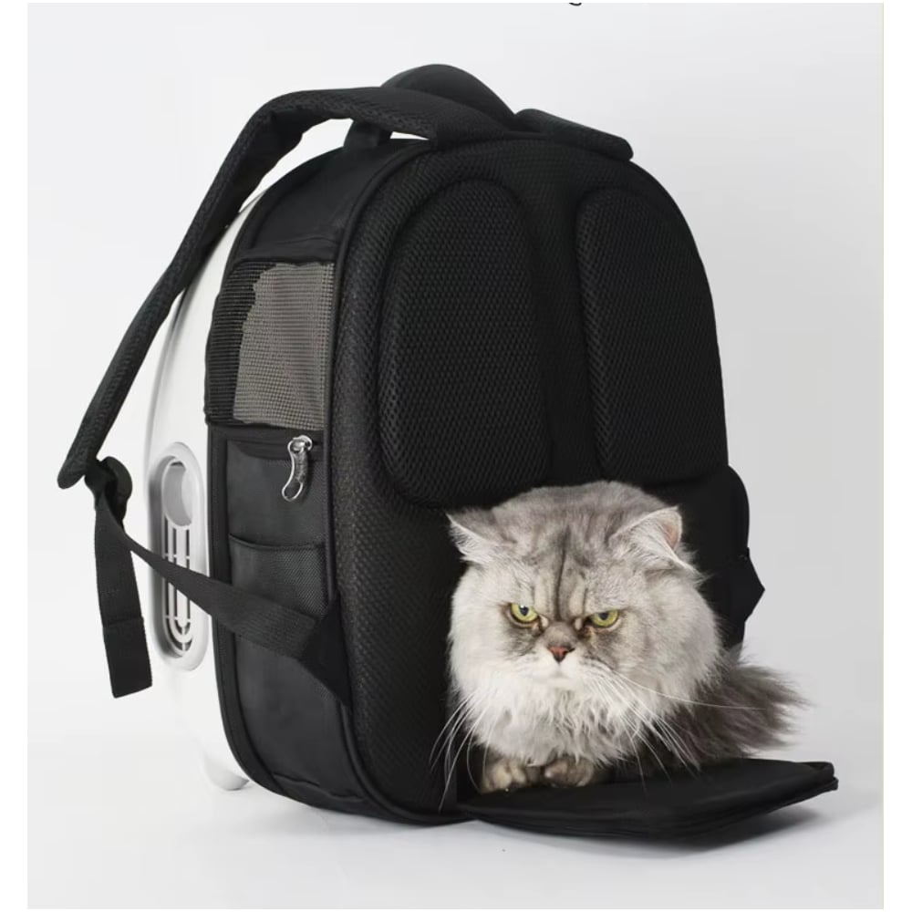 Рюкзак-переноска для кошек Me&Pet 33,5х28х43 см - белый Рюкзак-переноска для кошек Me&Pet 33,5х28х43 см - белый