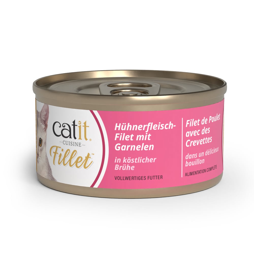 Вологий корм для котів Catit Cuisine Fillet 75 г - курка та креветки Вологий корм для котів Catit Cuisine Fillet 75 г - курка та креветки