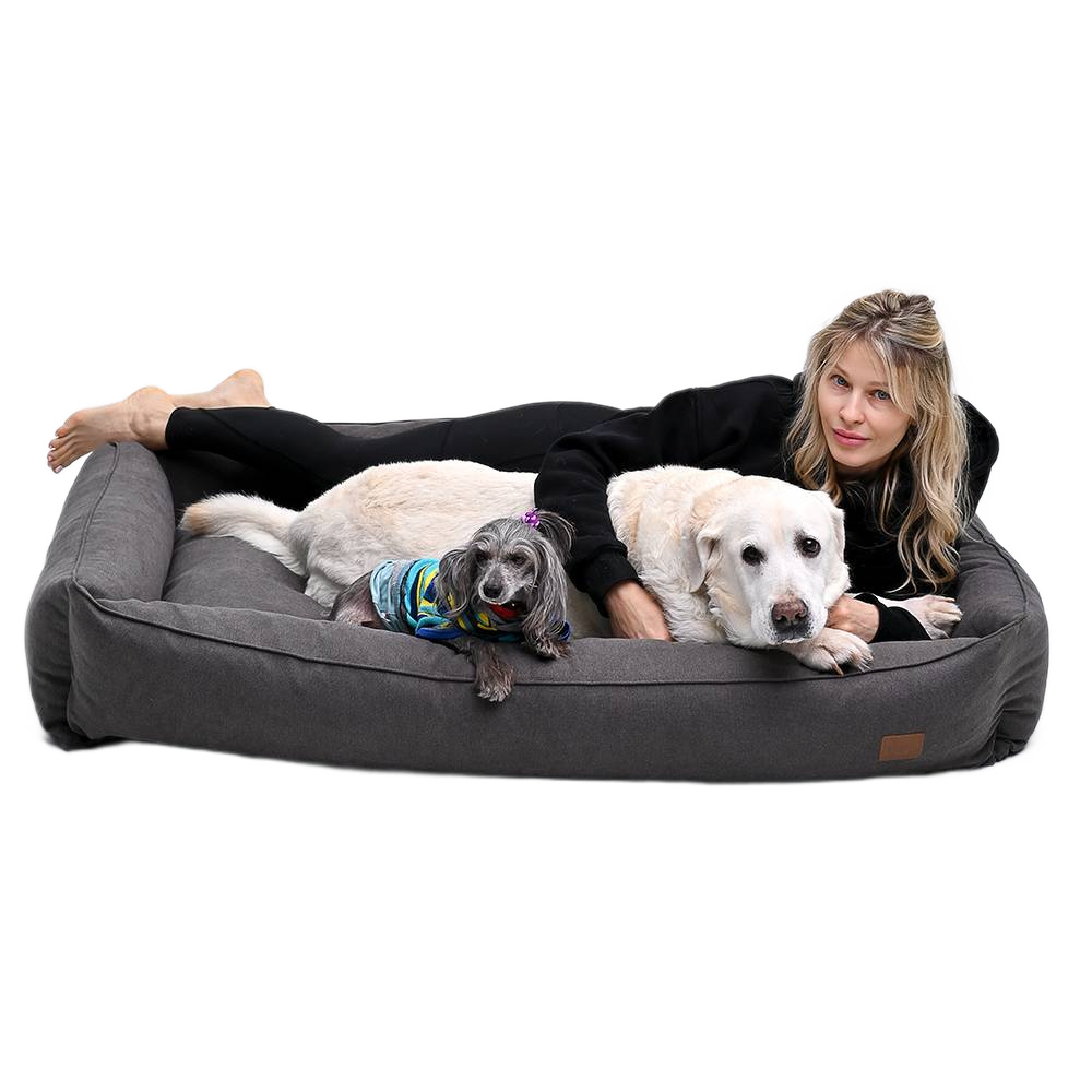 Лежак для собак Noble Pet Albert 90х130 см - сірий