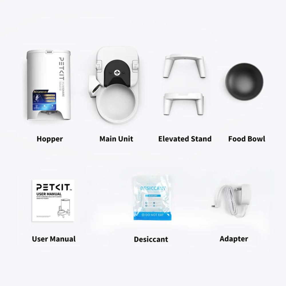 Смарт-годівниця для котів Petkit YumShare Solo 2 P572 3 л - білий Смарт-годівниця для котів Petkit YumShare Solo 2 P572 3 л - білий